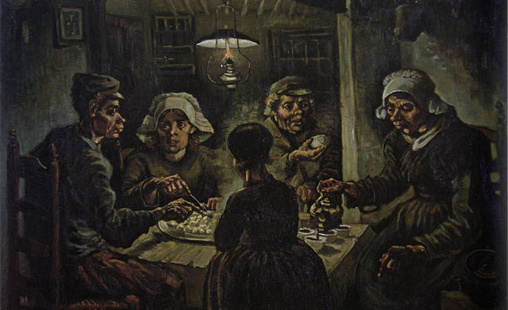 The Potato Eaters, artwork by Van Gogh 